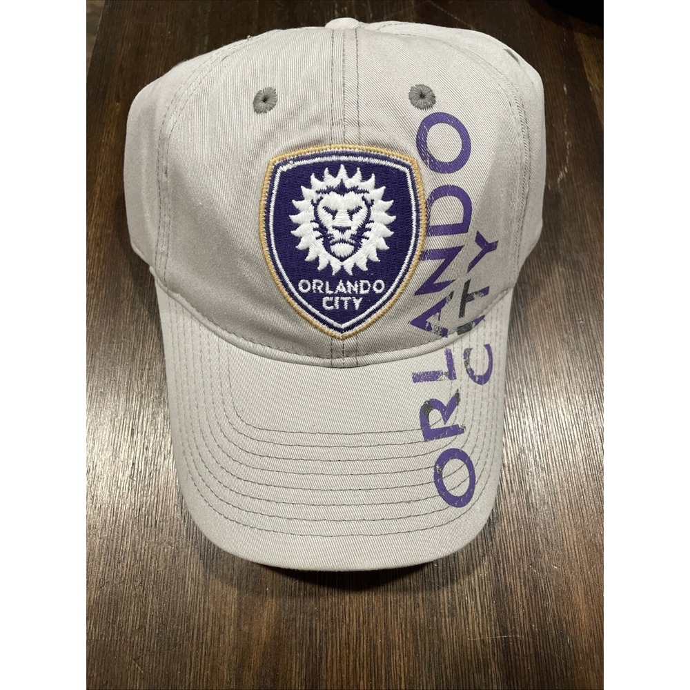 Orlando City SC Adidas SuperFlex Gray Relaxed Fitted Baseball Hat (S/M)